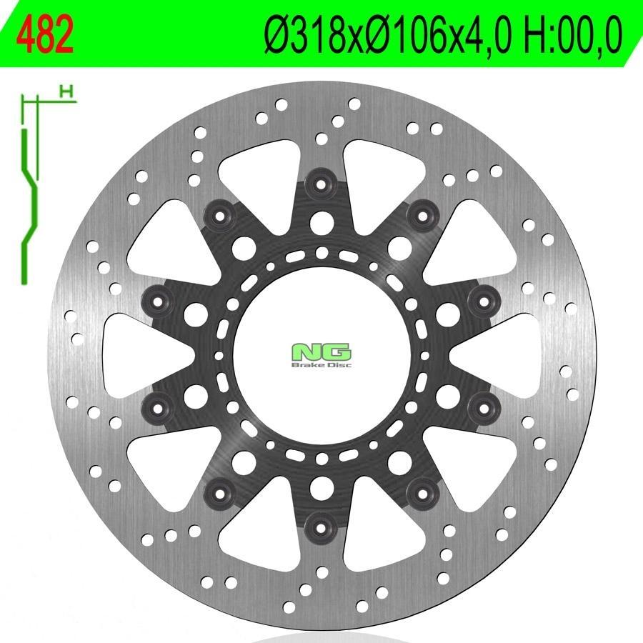 DISCO FRENO NG 482  318 X  106 X 4