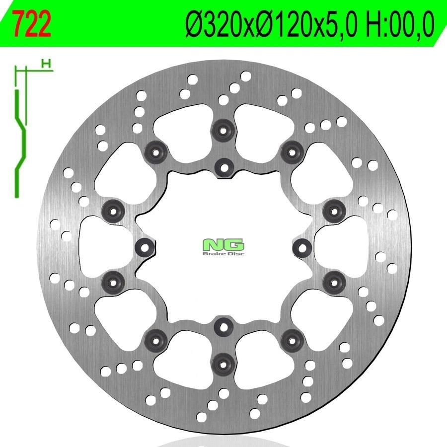 DISCO FRENO NG 722  320 X  120 X 5