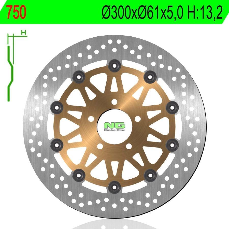 DISCO FRENO NG 750  300 X  61 X 5