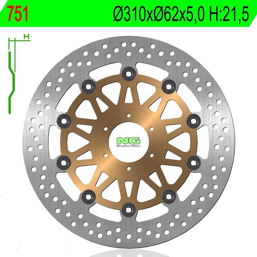 DISCO FRENO NG 751  310 X  62 X 5