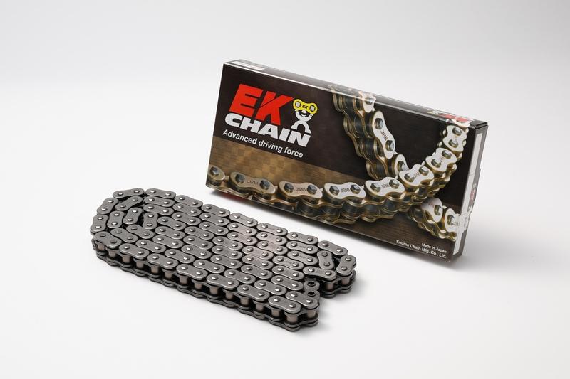 CADENA EK 525ZVX3 NX-RING 525 CARRETERA SUPER-RENFORC E 146 ACERO / ACERO REMACHE