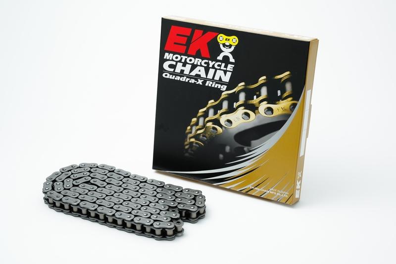 CADENA EK 530ZVX3 NX-RING 530 CARRETERA SUPER-RENFORC E 84 ACERO / ACERO REMACHE