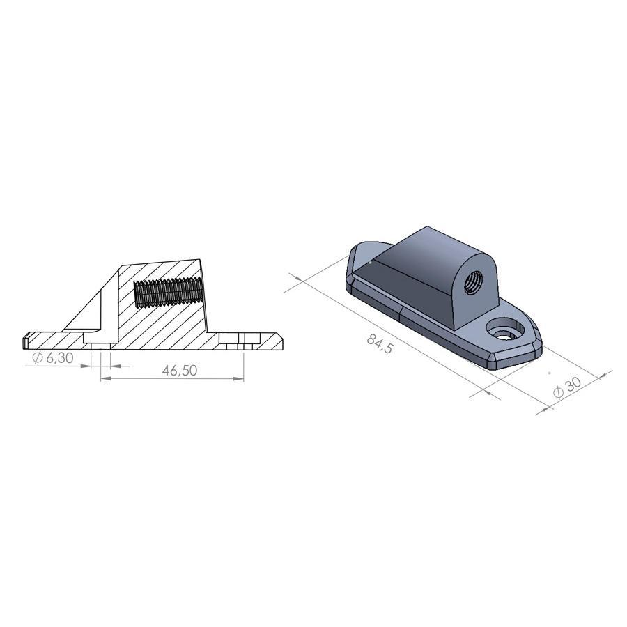 ACOPLADOR LDO.IZQUIERDO HI-TECH I II III F1 GT C/N
