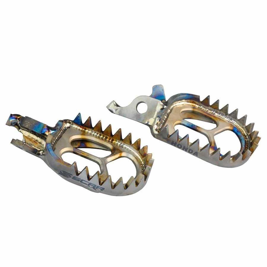 REPOSAPIES ESTRIBERAS SCAR TITANIO HONDA S2516  440722