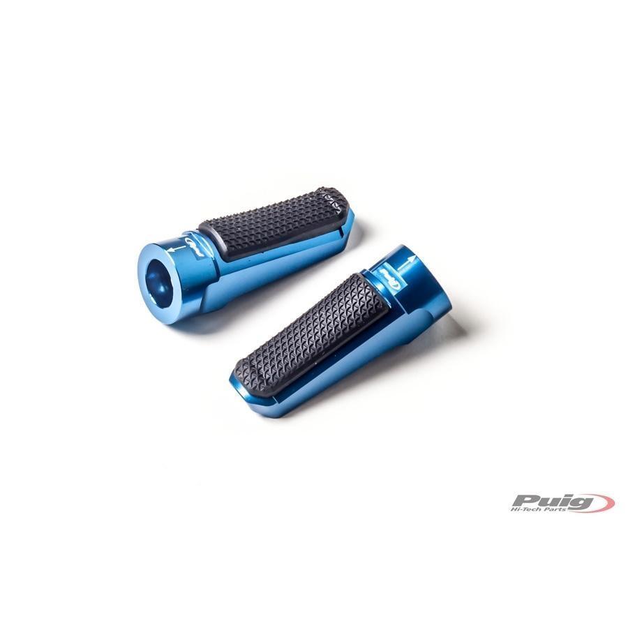 REPOSAPIES ESTRIBERAS PUIG RACING+GOMA LADO DER/IZQ C/AZUL