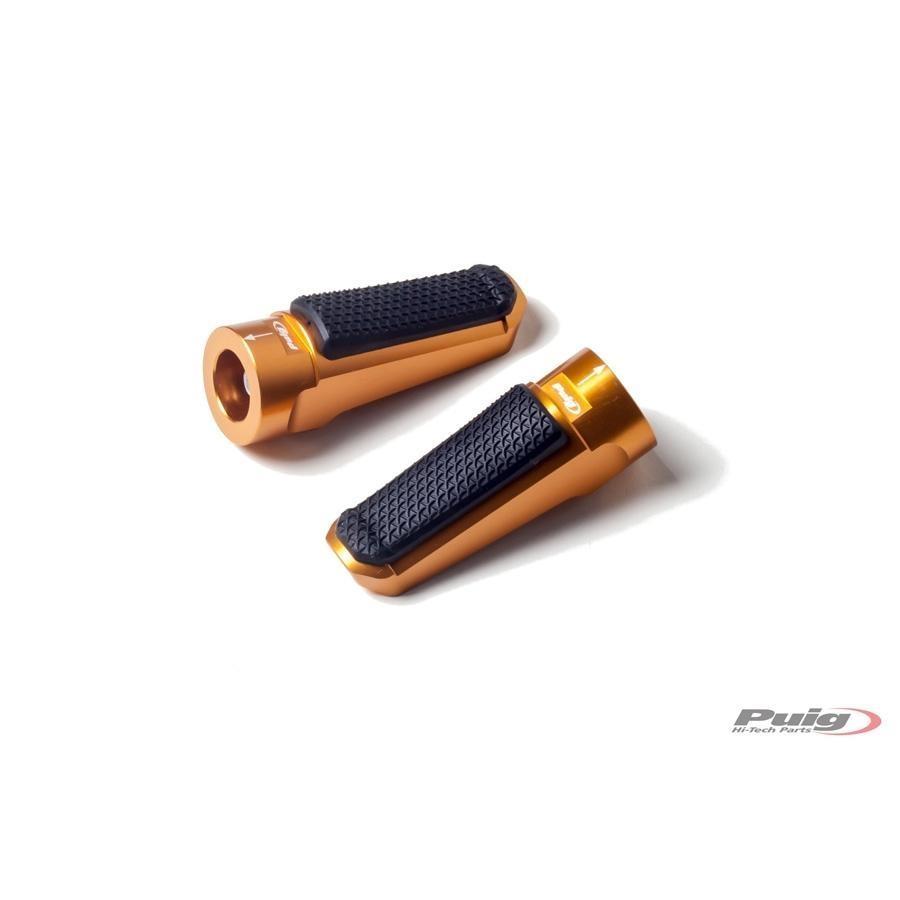 REPOSAPIES ESTRIBERAS PUIG RACING+GOMA LADO DER/IZQ C/ORO