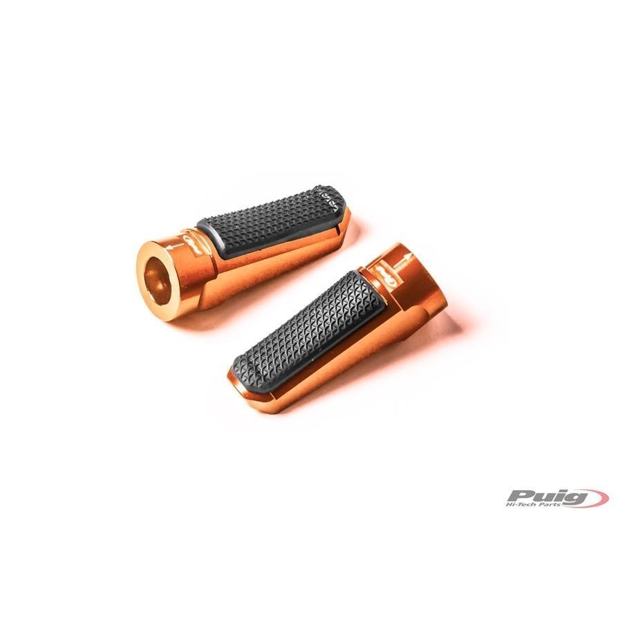 REPOSAPIES ESTRIBERAS PUIG RACING+GOMA LADO DER/IZQ C/ORANGE