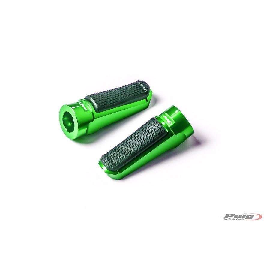 REPOSAPIES ESTRIBERAS PUIG RACING+GOMA LADO DER/IZQ C/VERDE