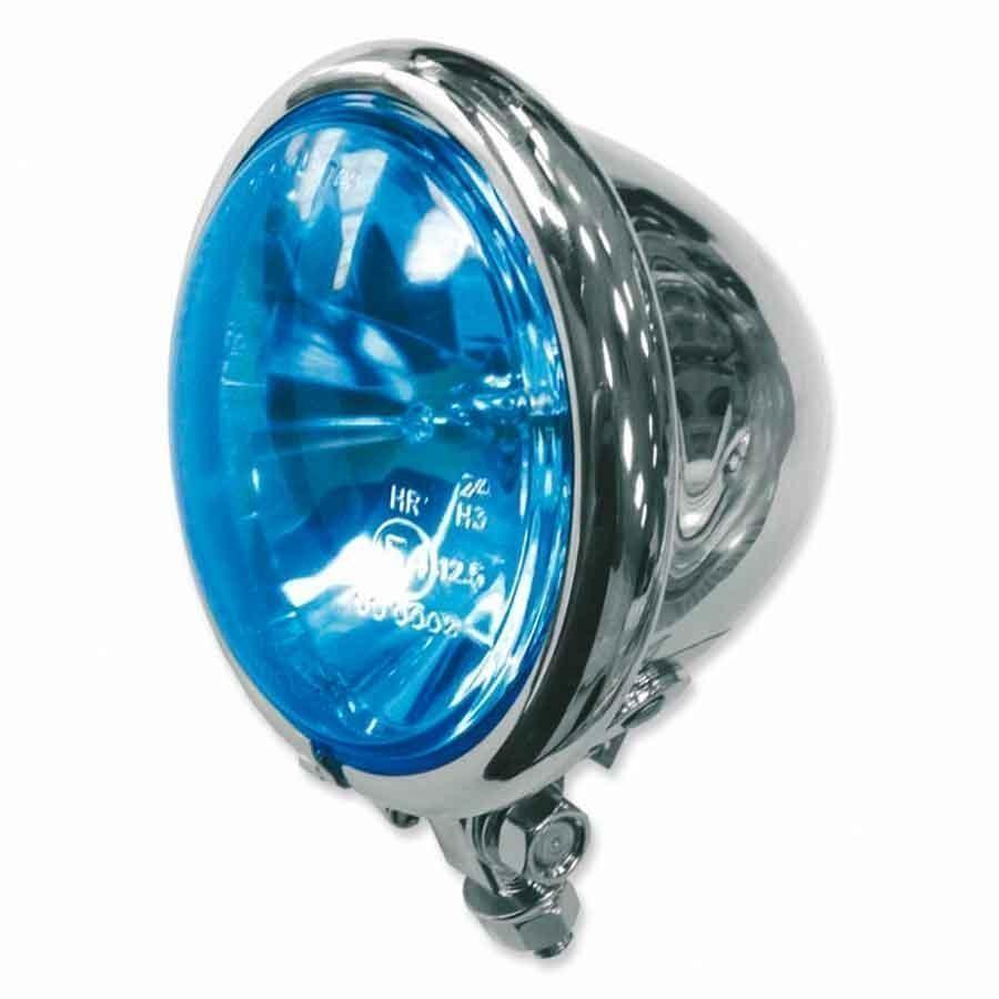 OPTICA FARO DELANTERO AUXILIAR CRISTAL AZUL     9925