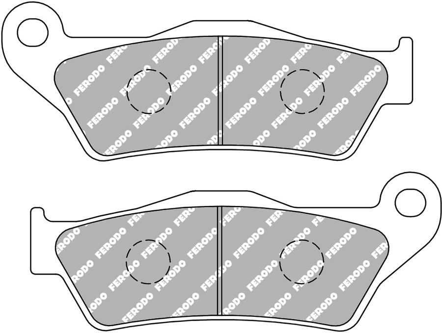 PASTILLAS FRENO FERODO FDB2039EF  FD186  07BB04