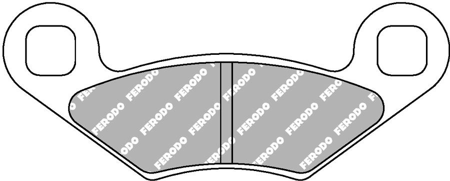 PASTILLAS FRENO FERODO FDB2055SG  FD303  07PO01  7104