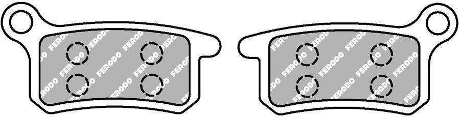 PASTILLAS FRENO FERODO FDB2157SG  FD265  07GR69