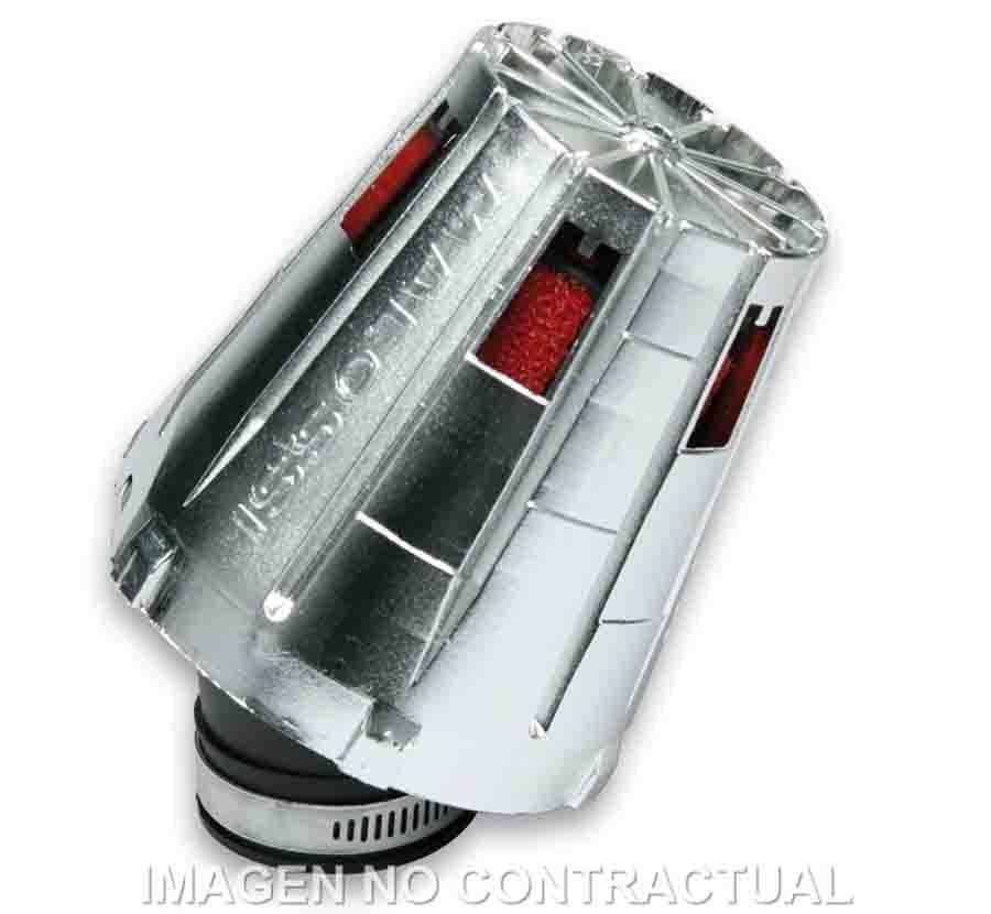 FILTRO POTENCIA MALOSSI INCLINADO E5 PHM C/CAJA CROMADA  043077W0