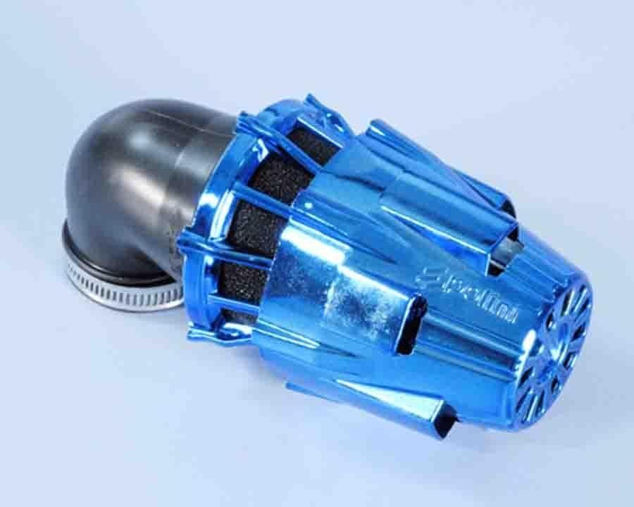 FILTRO POTENCIA POLINI CHROM. BLUE AIR BOX 90' D.46 203.0163