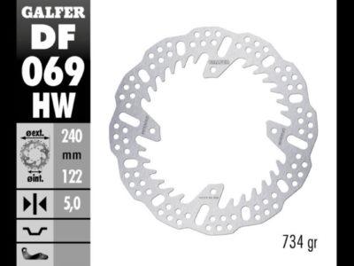 DISCO GALFER SHARK FIJO 240X5MM  DF069HW