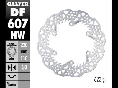 DISCO GALFER SHARK FIJO 220X5MM  DF607HW