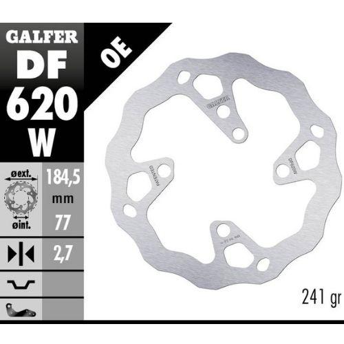 DISCO GALFER WAVE FIJO 185x2,7mm DF620W