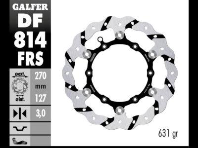 DISCO GALFER WAVE FLOTANTE OVERSIZE GROOVED (C. STEEL) 270 DF814FRS