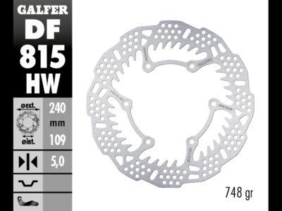 DISCO GALFER SHARK FIJO 240X5MM  DF815HW