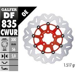 DISCO GALFER WAVE FLOTANTE RED 300X5MM DF835CWUR