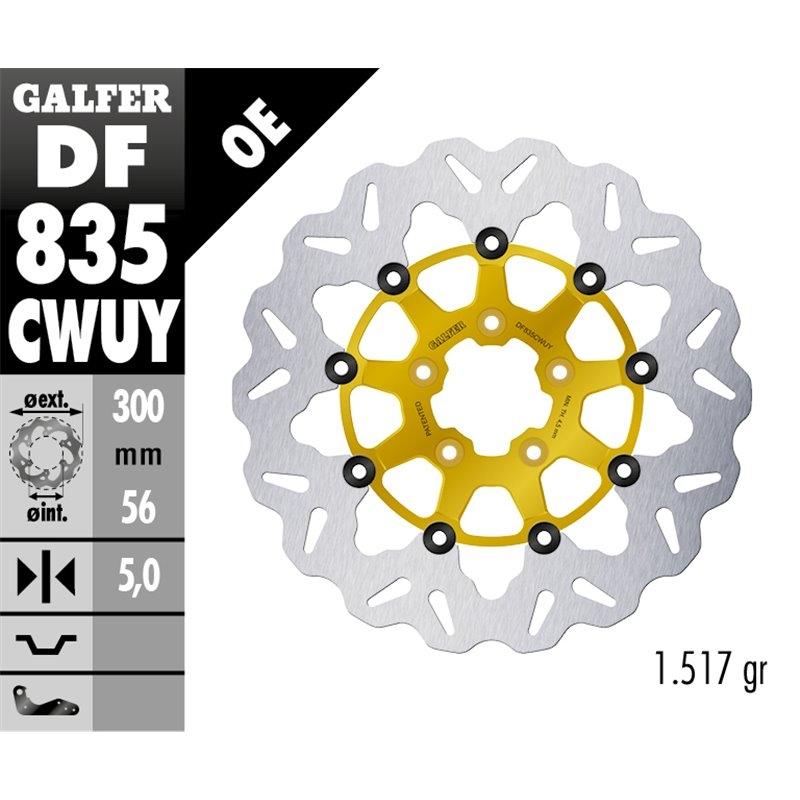 DISCO GALFER WAVE FLOTANTE GOLD 300X5MM DF835CWUY