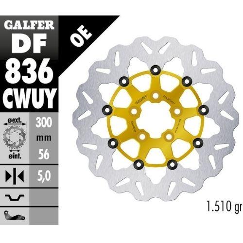 DISCO GALFER WAVE FLOTANTE GOLD 300X5MM DF836CWUY