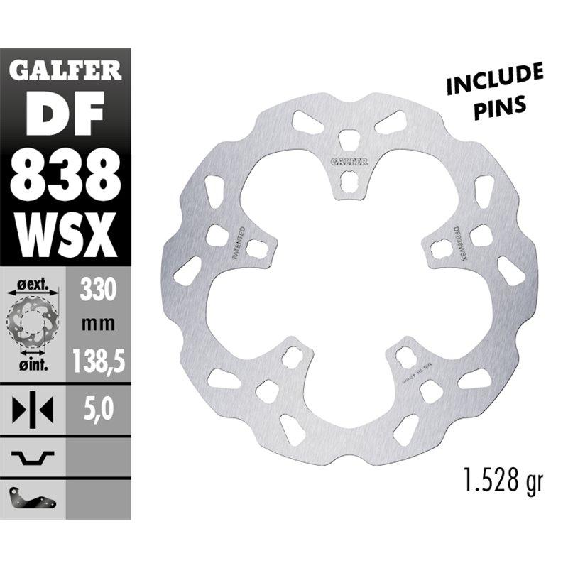 DISCO GALFER WAVE FIJO OVERSIZE 330X5MM DF838WSX