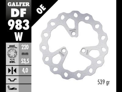 DISCO GALFER WAVE BRAKE DISCO GALFER PIT BIKE 240x4mm DF983W