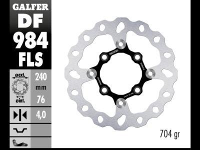 DISCO GALFER WAVE FLOTANTE PIT BIKE 240x4mm DF984FLS
