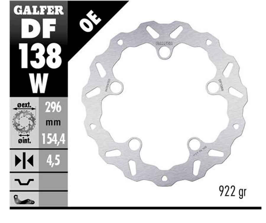 DISC WAVE FIXED 296X4,5MM