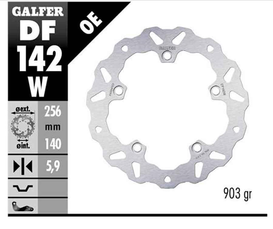 DISC WAVE FIXED 256X5.9MM