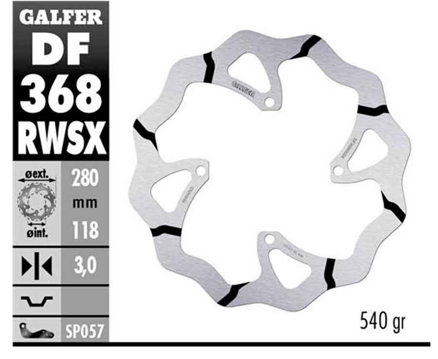 DISC WAVE FIXED GROOVED OVERSIZE 280x3mm