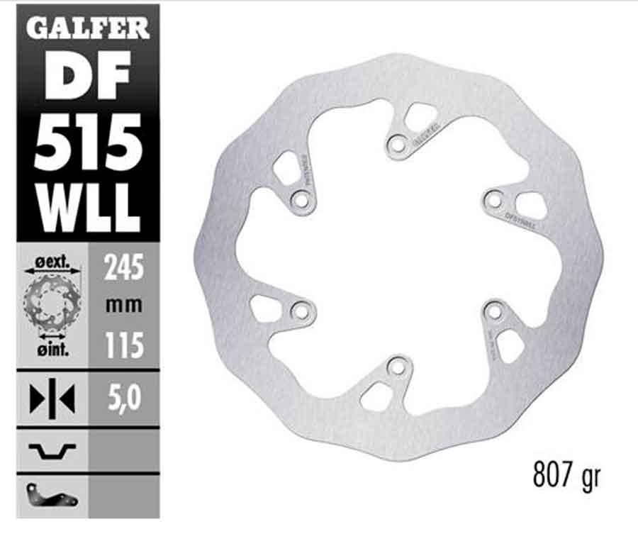 DISC WAVE FIXED SOLID 245X5MM
