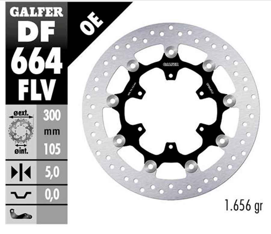 ROUND DISC FLOATING (C. STEEL) 300x5mm