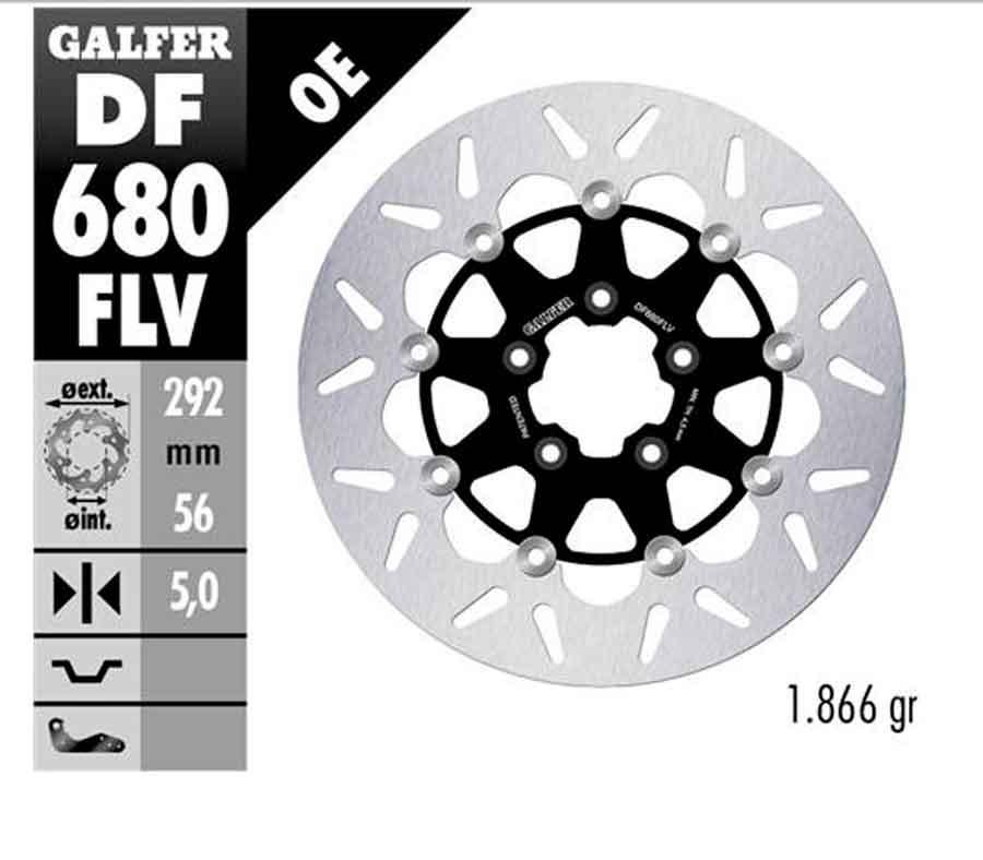 ROUND DISC FLOATING (C. STEEL) 292x5mm