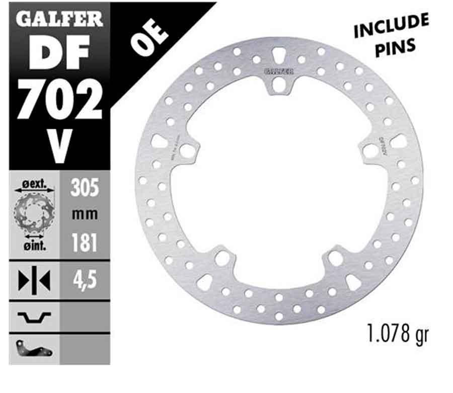 ROUND DISC FIXED 305x4.5mm