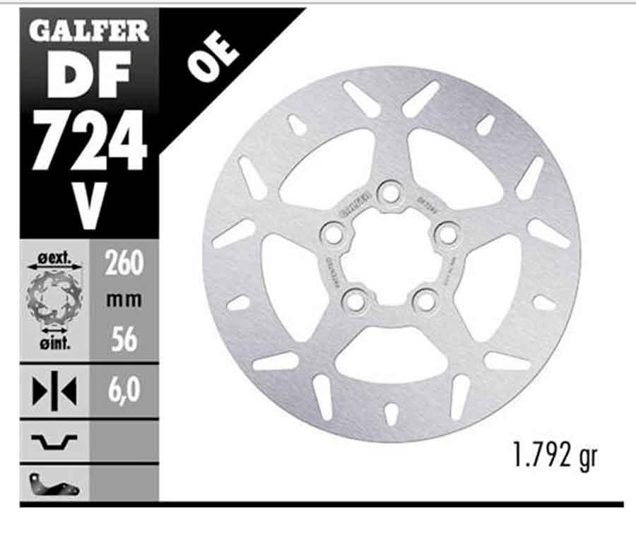 ROUND DISC FIXED 260x6mm