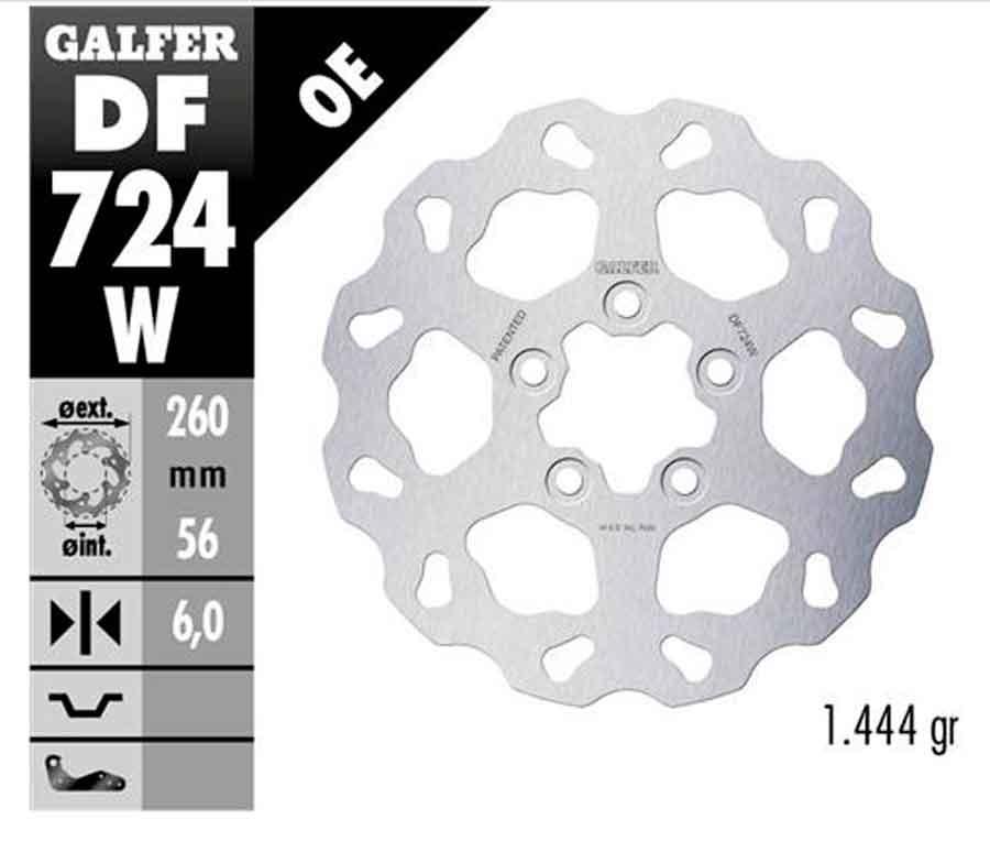 DISC WAVE FIXED 260x6mm