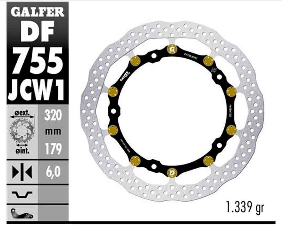 DISC WAVE FLOATECH 320X6MM (FRONT)