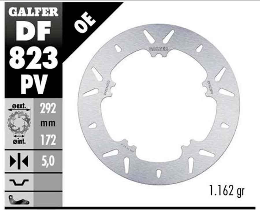 ROUND BRAKE TRACK 292x5mm