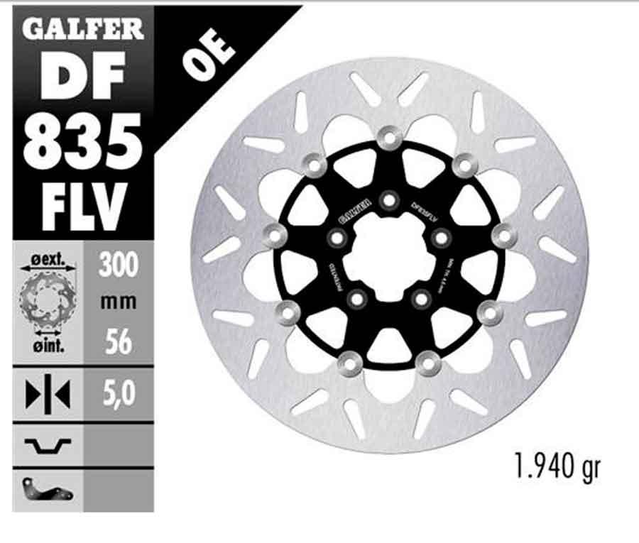 ROUND DISC FLOATING (C. STEEL) 300x5mm