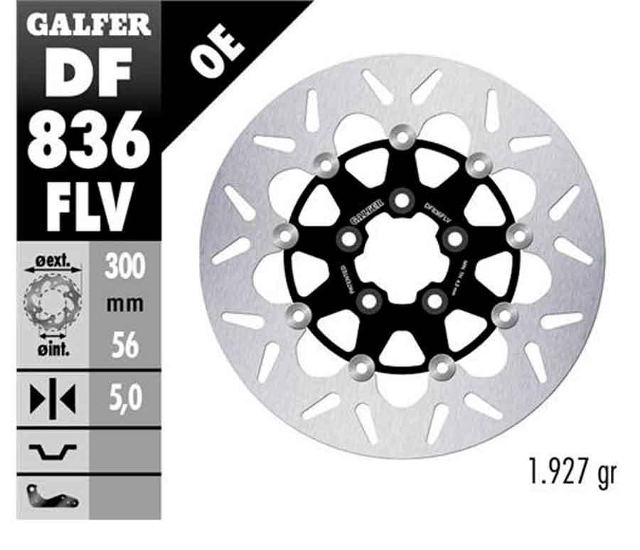 ROUND DISC FLOATING (C. STEEL) 300x5mm