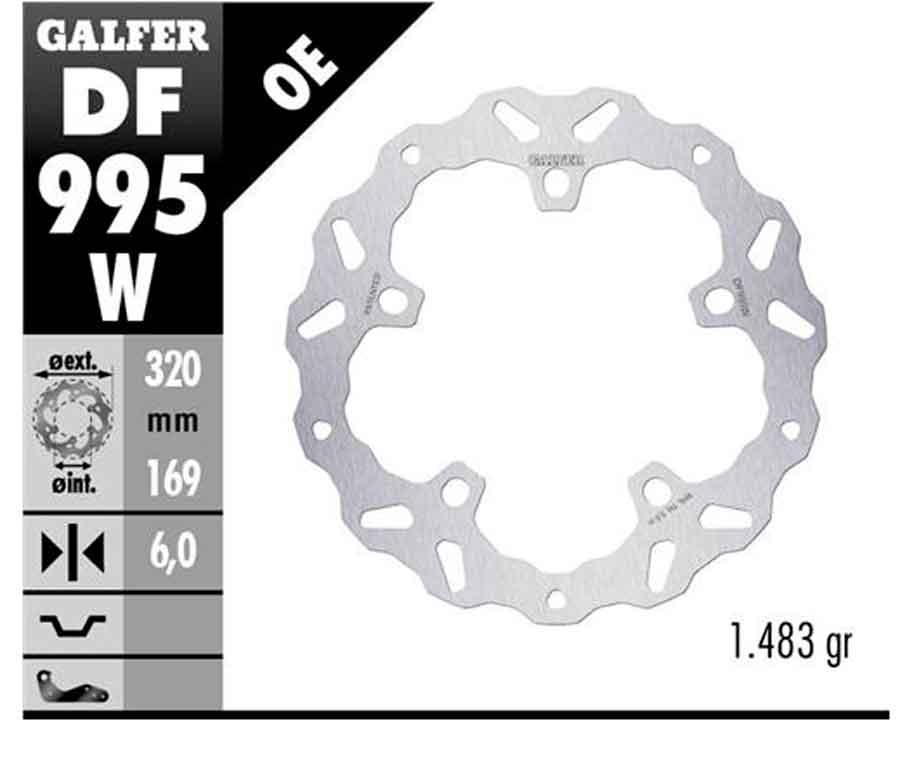 DISC WAVE FIXED 320X6MM