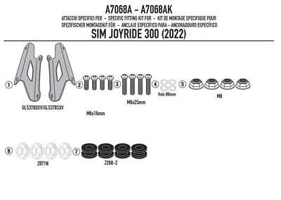 KIT ANCLAJES ESPECÍFICO PARA 7056DT