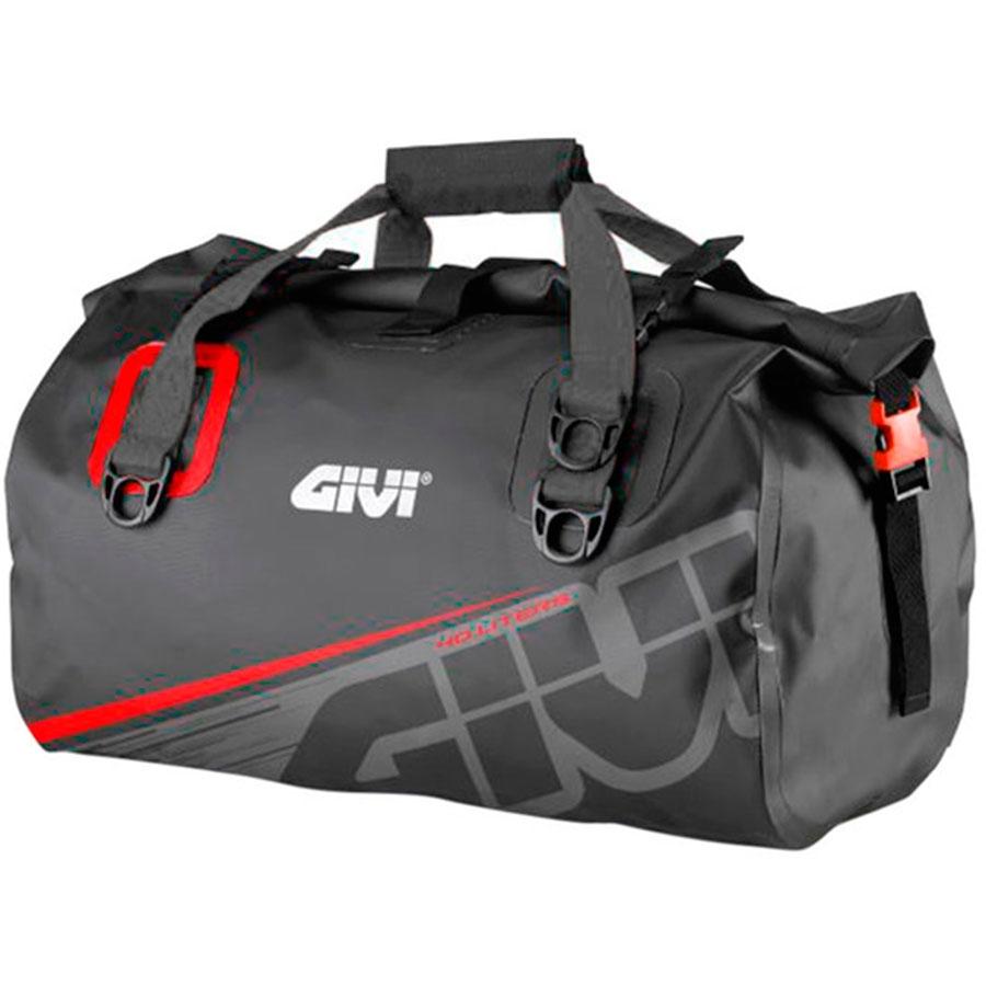 BOLSA TRASERA GIVI SILLIN L/EASY WATERPROOFF/CORREAS 40LTS GRIS/ROJO