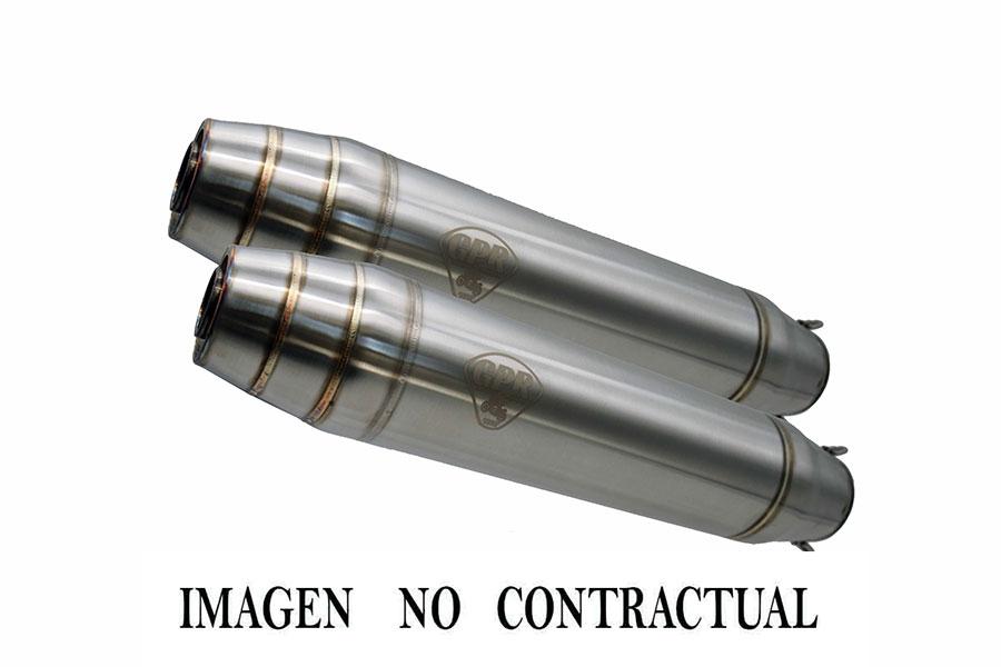 ESCAPE GPR EXHAUST SYSTEM YAMAHA XJ 600 DIVERSION 1991/2001 PAR SILENCIADORES HOMOLOGADOS UNIVERSAL SIN TUBOS DE ENLACE DEEPTONE