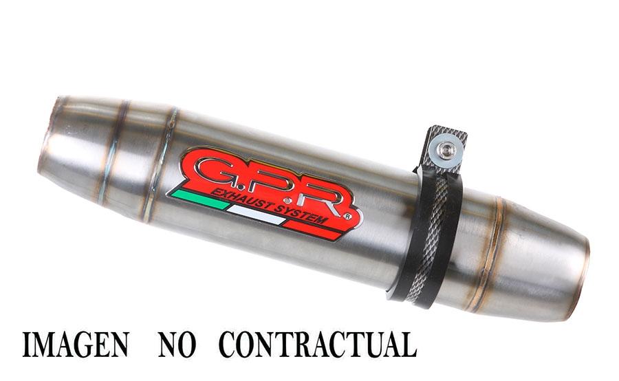 ESCAPE GPR EXHAUST SYSTEM DUCATI 848 2007-13 ESCAPE HOMOLOGADO Y TUBO DE CONEXIÓN DEEPTONE INOX