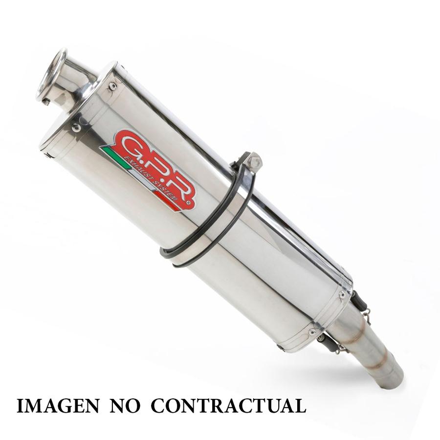 ESCAPE GPR BENELLI TRK 502 2021/2023 E5 TRIOVAL SILENCIADOR CON TUBO DE CONEXIÓN HOMCAT E5.BE.24.CAT.TRI