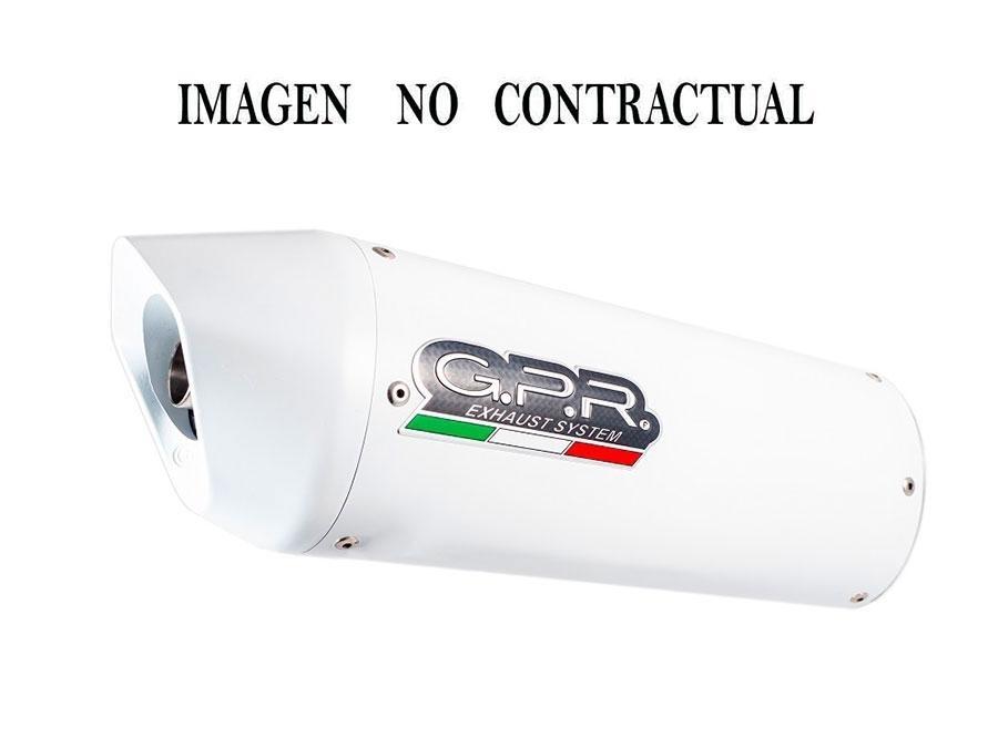 ESCAPE GPR MOTO GUZZI STELVIO 1200 8V 2011/17 ALBUS CERAMIC SILENCIADOR CON TUBO DE CONEXIÓN HOM GU.32.ALB