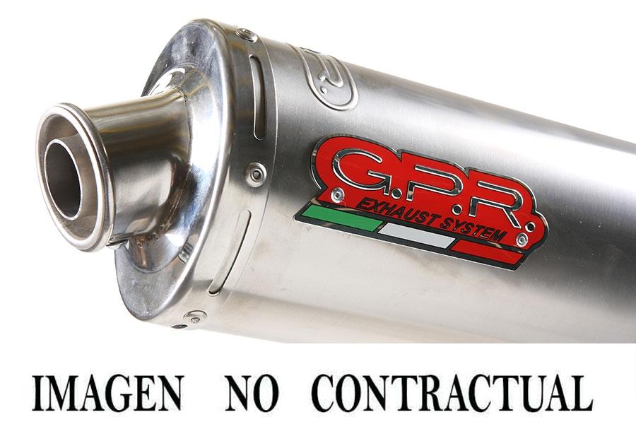 ESCAPE GPR EXHAUST SYSTEM KAWASAKI GPZ 500 - S 1988/03 DOBLE ESCAPE HOMOLOGADO Y TUBOS DE CONEXIÓN INOX TONDO / ROUND